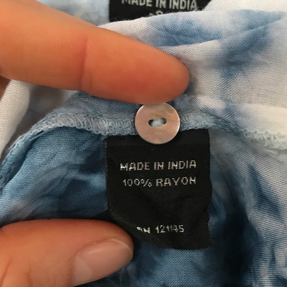 Bohemian Blue Tie Dye Boho Tunic Small Medium NWOT - Picture 6 of 6